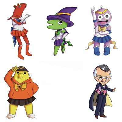 Image of Sailor Smiling Friends Stickers