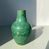 Image 1 of Tall Forest Green Vessel
