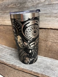 Image 4 of Gearhead seamless design 20oz tumbler