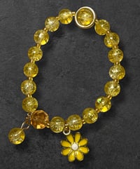 Yellow flower bracelet 