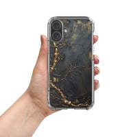 Image 11 of Gold and Black Tattered Texture Gnarled Roots Goth Inspired Clear Case for iPhone®