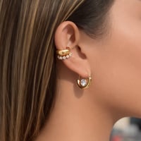 Image 2 of Glow Drop Hoops 