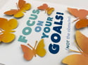 April 9th - Focus on your goals - Butterfly quote art