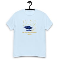 Image 1 of Unisex classic tee, Let Your Spirit Gather Gold Raven Tee