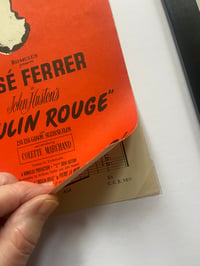 Image 3 of Moulin Rouge, framed 1952 vintage sheet music