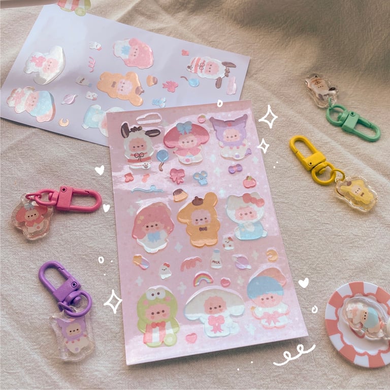 SANRIO STICKER SHEET