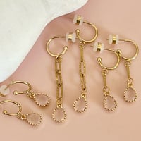 Image 2 of Pink Glass Teardrops - 3 Lengths