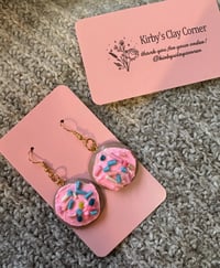 Pink Sugar Cookie Earrings