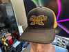 Black & Gold Mesh "Straight Edge" Snapback Trucker Cap