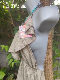 Image 11 of Bianca Frill maxi dress Greys