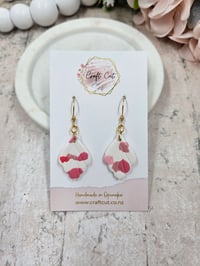Image 1 of Terrazzo Leaf Earrings