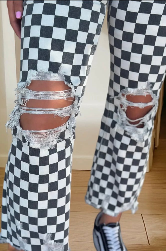 Image of Checkered Denim 