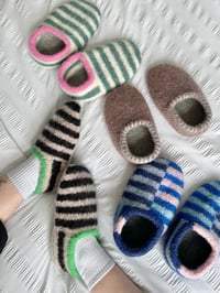 Image 2 of Sailor Slippers Knitting Pattern