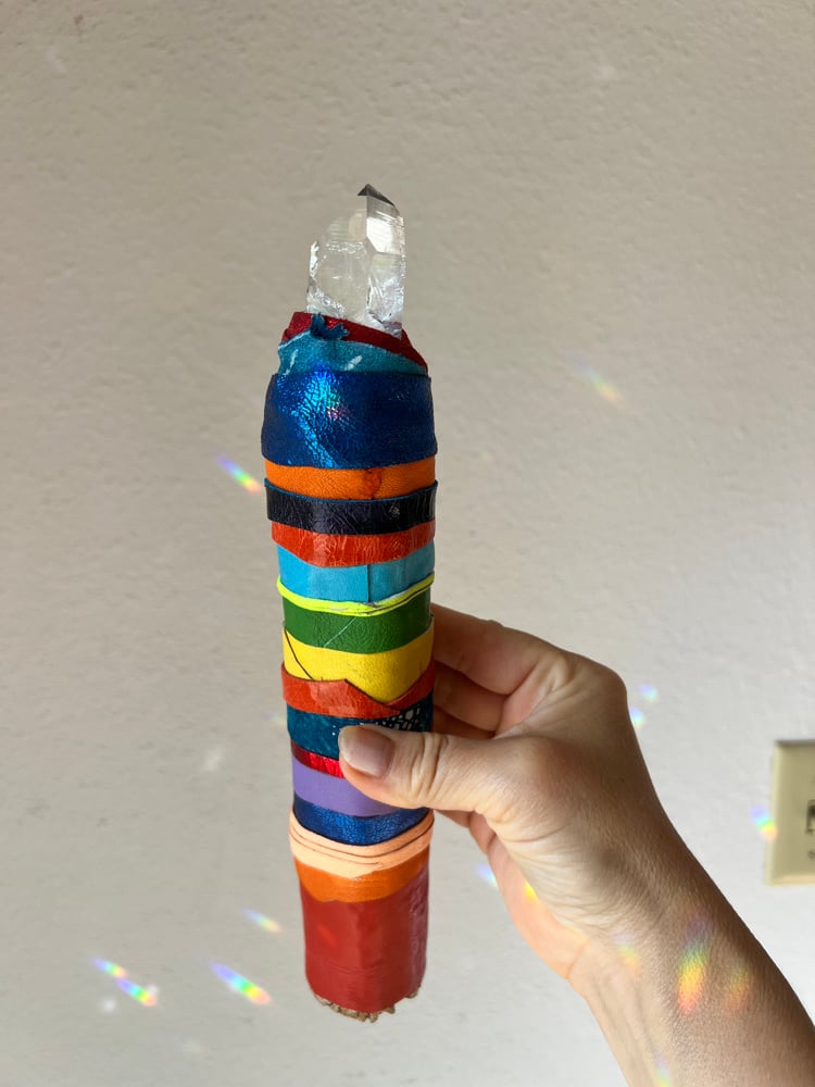new* CHUNKY RAINBOW crystal wand | Vega Jewelry