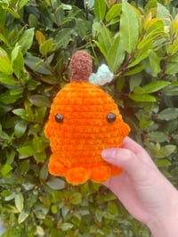 Image 1 of pumpkin ghost plushie