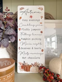 Image 1 of SALE! Autumn Favourites Plaque