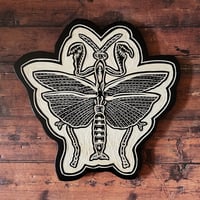 Image 2 of Praying Mantis Woodcut 