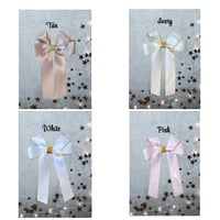 Image 2 of 4" satin bows 
