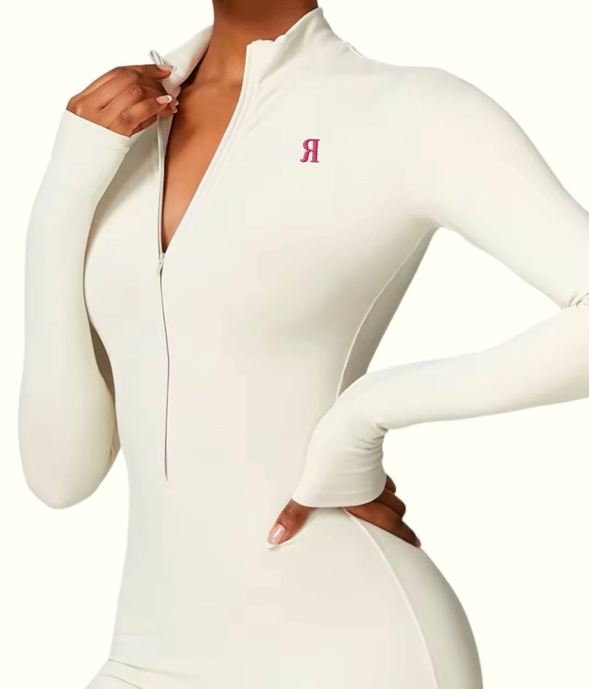 Image of CREAM BODY SUIT (LONG)