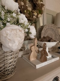 Image 3 of SALE!! Dottie Wooden Bunnies ( Set or singles )