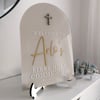 Arch Acrylic Sign with stand 