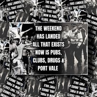 Port Vale “Pubs, Clubs & Drugs” Stickers