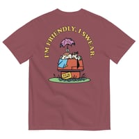 Image 2 of Friendly heavyweight tee back print