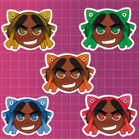 Image of Gamer girl stickers!