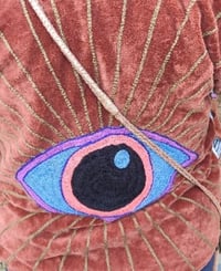 Image 10 of PRE-ORDER ONLY Wanderlust - Velvet evil eye oversized tote bag