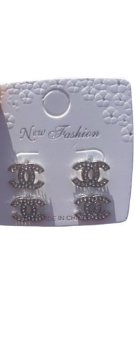 Image 2 of Cc stud earrings