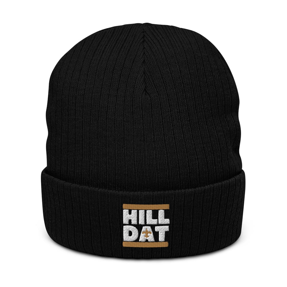 Image of HILL DAT Ribbed knit beanie