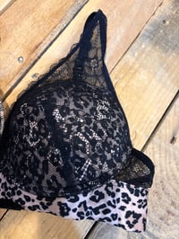Image 2 of Lace leopard bralette 