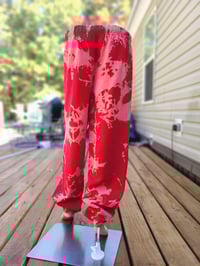 Image 3 of Chaotic Blot Red Sweatpants