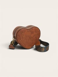 Image 1 of Embossed Heart Crossbody 