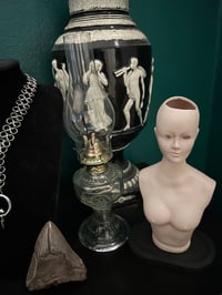 Image 3 of Antique Porcelain Doll Lamp