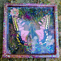 Image 1 of Pink Sparkles Butterfly Tray