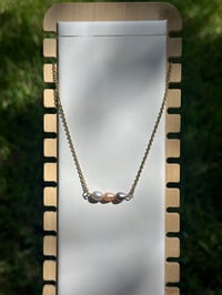 Image 3 of Moonlit Trio Pearl Necklace