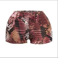 Image 2 of Animal Printed Highwaisted Shorts 