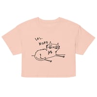 Image 2 of Women’s crop top LOL NOPE 
