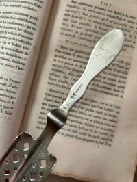 Image 3 of Cuillère à absinthe, en métal argenté poinçonné, début 1900