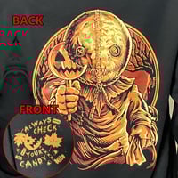 Image 1 of Unisex “Always Check Your Candy” Black Hoodie