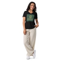 Image 2 of Women’s relaxed v-neck t-shirt