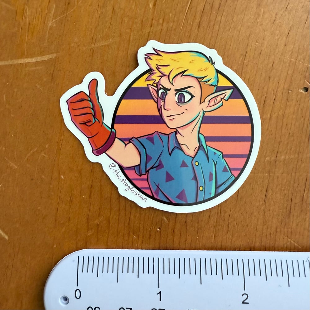 Image of Vaporwave Hunter Sticker