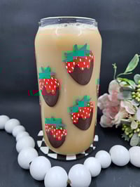 Image 2 of Chocolate Strawberries Libbey Glass Cup