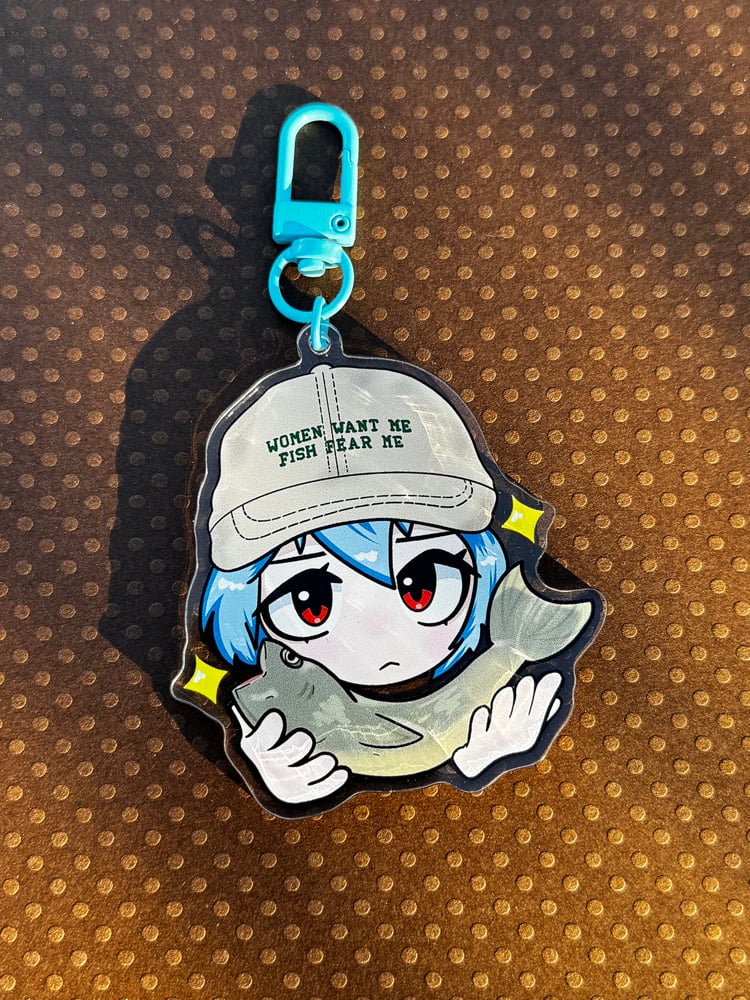 Image of Rei gone fishin’ keychain