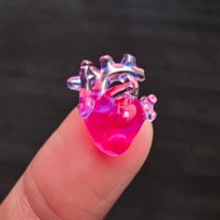 Image 1 of MINIATURE "LAYERS OF LOVE" ANATOMICAL HEART PENDANT 9