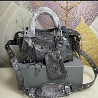 Image 1 of CRUSH GREY METALLIC  BALENC BAG