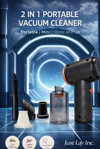 Image 1 of 2in 1 Mini Portable Vacuum Cleaner 