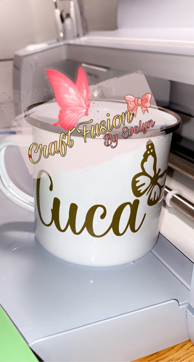 Clear mug  Craftfusionbyevelyn