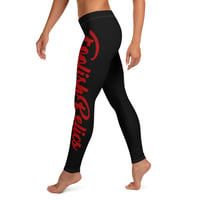 FOOLISH RELICS women's leggings (black w/ red logo)